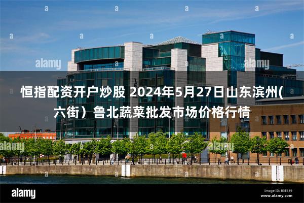 恒指配资开户炒股 2024年5月27日山东滨州(六街）鲁北蔬菜批发市场价格行情