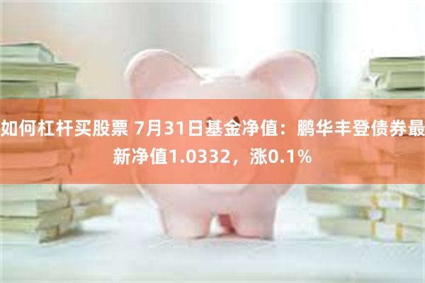 如何杠杆买股票 7月31日基金净值：鹏华丰登债券最新净值1.0332，涨0.1%