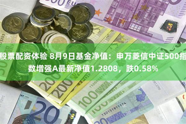 股票配资体验 8月9日基金净值：申万菱信中证500指数增强A最新净值1.2808，跌0.58%