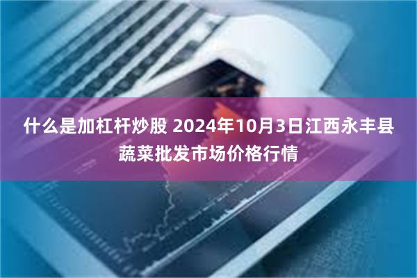 什么是加杠杆炒股 2024年10月3日江西永丰县蔬菜批发市场价格行情