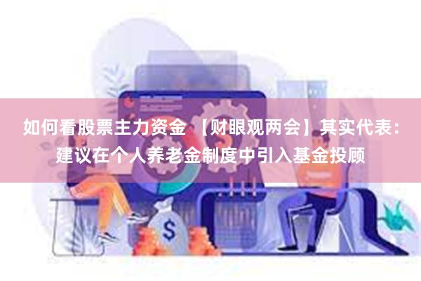 如何看股票主力资金 【财眼观两会】其实代表：建议在个人养老金制度中引入基金投顾